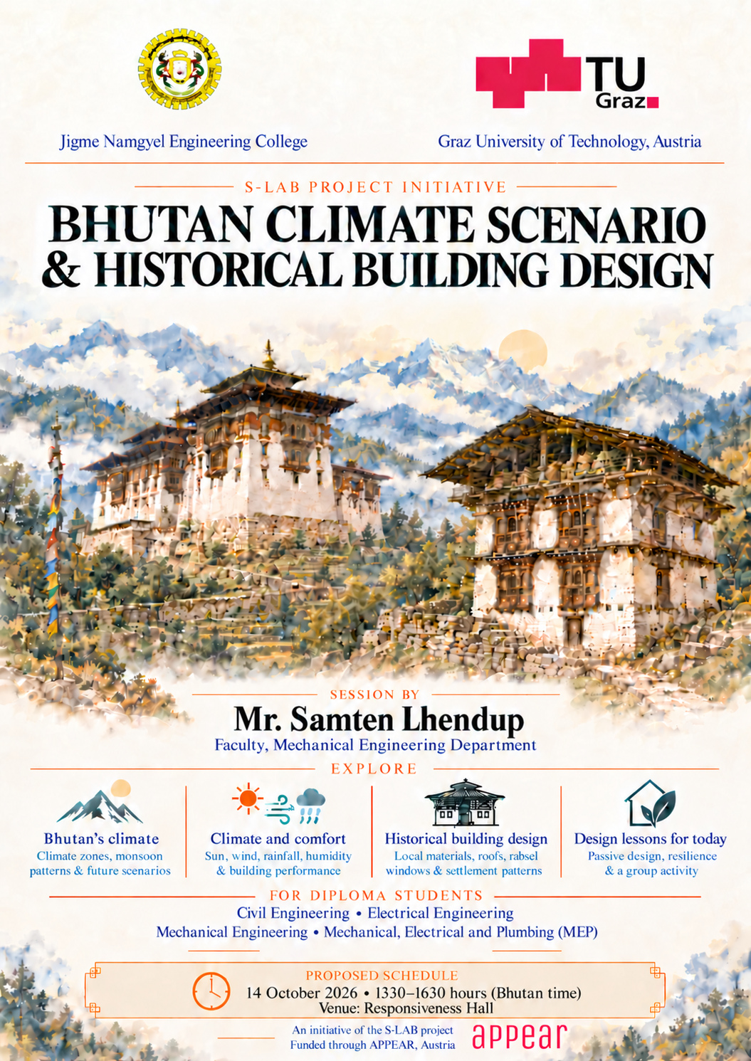 Session on Bhutan Climate Scenario and Historical Building Design